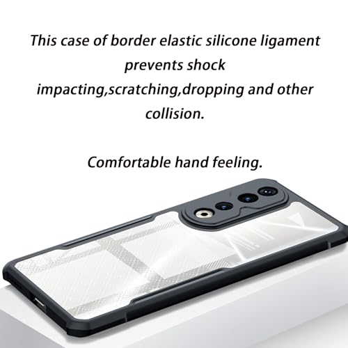 PUCHEN Case for Honor 90 Pro 5G, Strong Magnetic Ring Kickstand Shockproof Four Corners Airbag Protection Antidrop Cover for Honor 90 Pro (Honor 90 Pro)