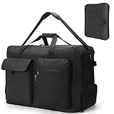 Grande Capacité et Pliable: Ce sac de voyage pliable offre une grande capacité de 100L et se replie rapidement en un format très compact. Dimensions déplié: 23,6*19,7*12,6 pouces; Dimensions plié: 13*11*2 pouces. Poids: 2,2 lbs. Idéal comme sac 