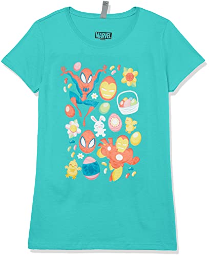 T-shirt de Pâques Marvel fille bleu Tahi idéal pour la chasse aux œufs
