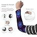 Meaudiwes Fashion Compression Cooling Sleeve Sun Protection Arm Sleeves, Neon Wolf Tattoo Cover Up