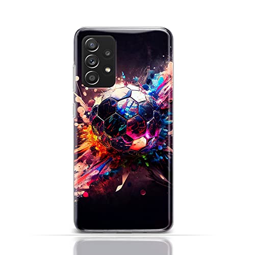Hülle für Samsung Galaxy A5 2017 Handyhülle Schutzhülle aus Silikon TPU Softcase mit Motiv 3488 Fußball Silber Farbenexplosion Pink Blau Hülle für Samsung Galaxy A5 2017 Handyhülle Schutzhülle aus Silikon TPU Softcase mit Motiv 3488 Fußball Silber Farbenexplosion Pink Blau
