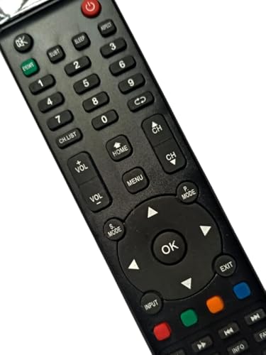 Image of BLACKSHEEP Comaptible for Intex Tv Remote Original Replacement for Model, 3201 3204 3214 3250 3253 3254 Television- Match Remote Control by Each Keys Perfectly,-(Black)