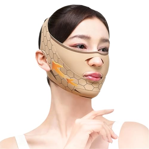 Image of MAYCREATE V-lifting Face Mask Elastic Compression V-Lifting Face Mask, Firming and Sculpting Sleeping Masks for Chin and Jawline for Tightened and Contoured Facial Skin