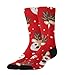 UTRSIFB Girl's Leisure Sports Socks, All Season Stockings, Soft Fashion Breathable Dress Decor Boots Socks Christmas Deer Snowflakes