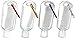 Produktbild 4 Stück Reisen Flaschen Set, Leere Flaschen mit Haken Karabiner Reiseflaschen für Shampoo/Spülung/Handgel und Körperpflege 50 ml