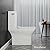 Carre One Piece Square Toilet Left Side Flush, 10" Rough-In 1.28 gpf
