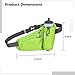 Adjustable Sports Waist Belt with Water Bottle Holder, Waterproof Running Hydration Pack for Hiking, Jogging, and Fitness