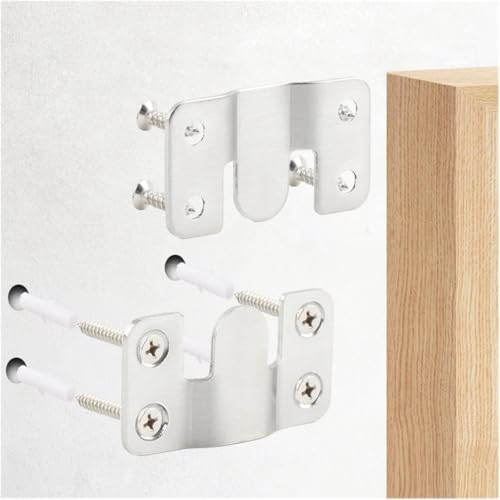 Support mural pour tableau d'art avec crochet acier inoxydable et boucle - 4