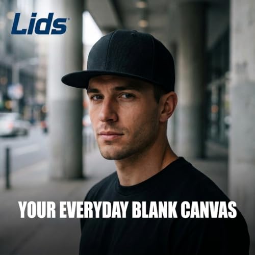 Image of Lids Blank Premium Full Court w /Colored Under Visor Fitted Cap