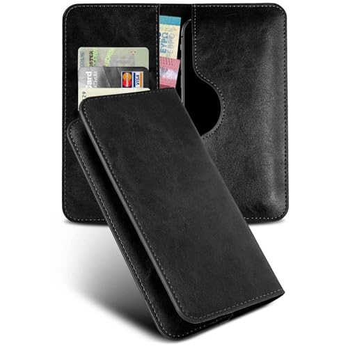 Étui à rabat Motorola Edge 60 moex avec housse portefeuille noire 360