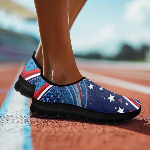 Image of Womens Slip On Walking Shoes Non Slip Loafer Breathable Holiday Travel Shoe Lightweight Casual Low Top Sneakers SizeUS 5.5-11.5