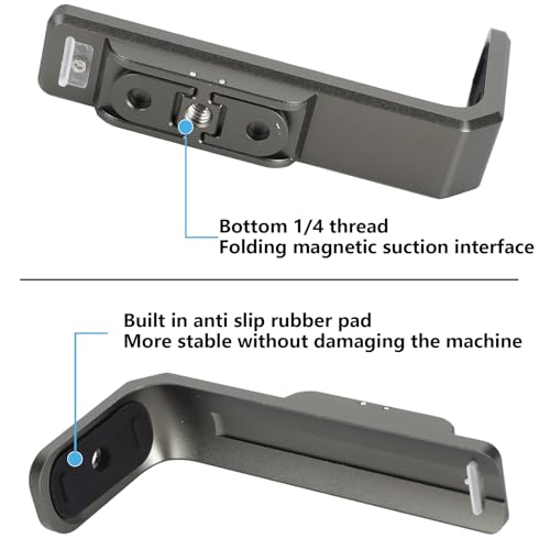 Higatful Horizontal Action Mount for Insta360 X4, 90 Degree Aluminum Vertical Bracket Adapter Elbow Adapter for Insta 360 X4 - Image 2
