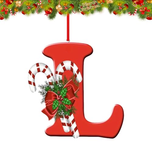 26 Buchstaben-Ornamente Weihnachtsbaum-Dekoration, personalisiertes...