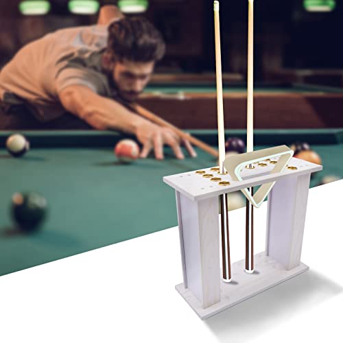 GAOUSD Support de Queue de Billard Porte Queue de Billard 16 Trous Support de Billard de Stockage Multifonctionnel Style au sol,Convient pour Lounge, Bar,...