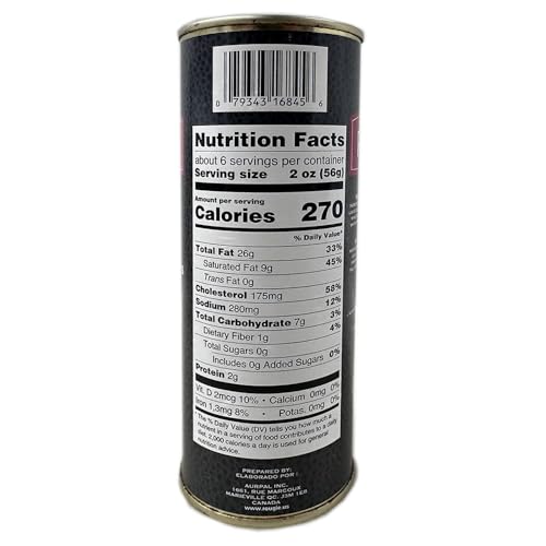 Rougie France (Round Tin) Mousse Of Fully-cooked Liver Foie Gras, 11.2000-Ounce Cans