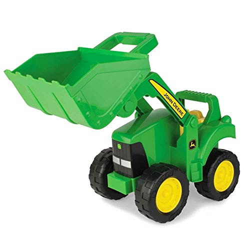 John Deere Big Scoop Tractor Toy with Loader, 15-Inch, Multi