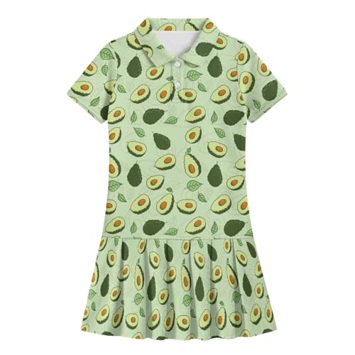 Girls Casual School Dress 2-in-1 Tennis Outfits Short Sleeve Pleated Active Dress, for 5-14 Years4