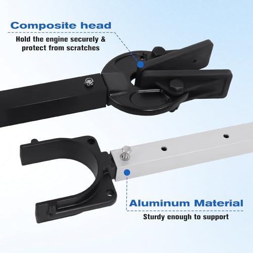 Adjustable Boat Transom Savers,Transom Saver with Heavy Duty Composite Heads for Engine,Roller and Trailer Mounts to Reduce Stress Between The Engine and The Hull by Swess - Image 6