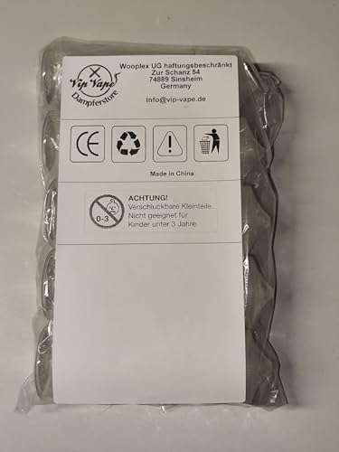 Vip Vape Leerflaschen 120ml für E-Liquid, PET Kunststoff, Transparent mit Tropfverschluss, 5 Stück