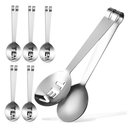 Cabilock 6piezas Clip Inoxidable Para Exprimidor De Bolsitas De Té Multifuncional Mango Ergonómico