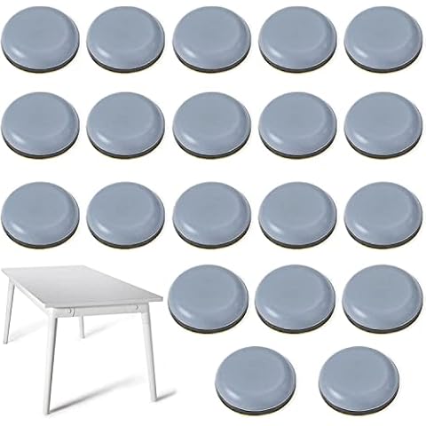 20 pieces Teflon Furniture Glides,Self-adhesive Glides Sliders, Kitchen Appliance Sliders,Furniture Mover Pads,Plastic Furniture Glides,Teflon Sliders for Chairs,Furniture and Kitchen Appliances Cover