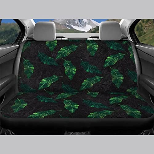 Image of Modysero Tropical Leaves Print Car Seat Cover Full Set for Men Women Breathable Soft Full Coverage Auto Seat Covers Custom Elastic Easy Install Car Accessories for Car SUV Truck