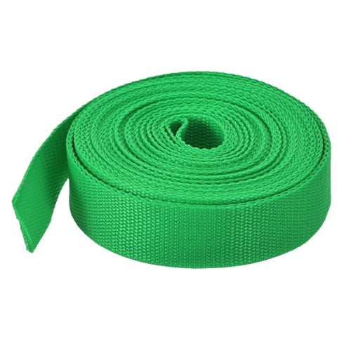 Image of MECCANIXITY Lightweight Polypropylene Webbing Strap 1 1 /4 inch 10 Yard Backpack Strapping Band Mint Green for Outdoor Luggage Cargo Straps