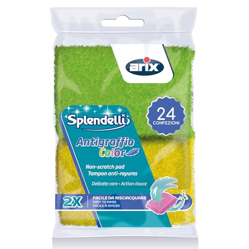 Éponge pour surfaces délicates et antiadhésives ARIX Splendelli de couleur