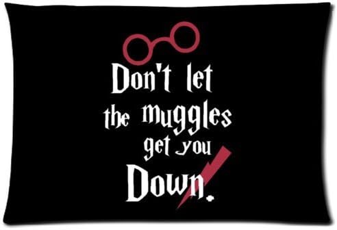 Pillowcase 20" x 30" (One Side) Dont Let the Muggles Get You Down Rectangle Zippered PillowCase