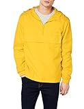 Hochschließender Half-Zip Reißverschluss, die Kapuze ist durch Drawstrings verstellbar