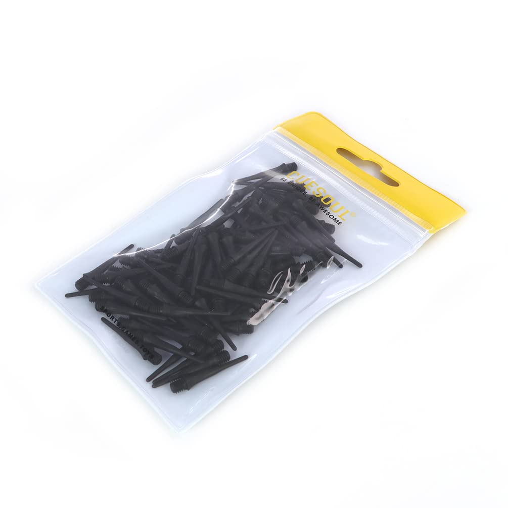 CUESOUL Touch-Point Embouts Souples Courts Point de fléchette 2BA Filetage Standard, Lot de 80 pièces, Utilisation Durable