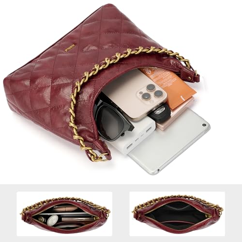 Women Handbags,Fashion Hobo Bags Faux Leather Long Strap Shoulder Bag,Ladies Tote Bag Cross body Bag for Work Business College Travel - Image 5