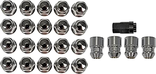 Image of Dorman 611-122FK Wheel Nut Kit 1 /2-20 Dometop - 3 /4 in. Hex, 1-5 /16 in. Length with Lock Compatible with Select Models (OE FIX)