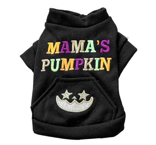 ICOUCHI ペット服 秋冬 かわいい 犬服 コート ジャケット ボア付き あたたかい 防寒 ドッグウェア パーカー 小中型犬 猫 洋服 ハロウィン 仮装 お散歩 (S,ブラック A)