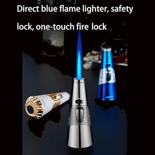Encendedor resistente al viento con llama ajustable y doble aislamiento seguro 3
