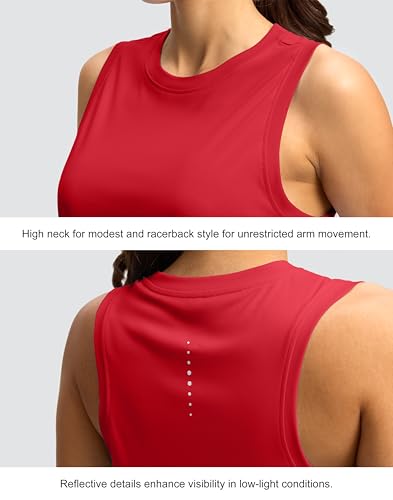 SANTINY Women's Sleeveless Workout Tops Lightweight Tennis Yoga Athletic Running Shirts Racerback Tank Tops for Women4