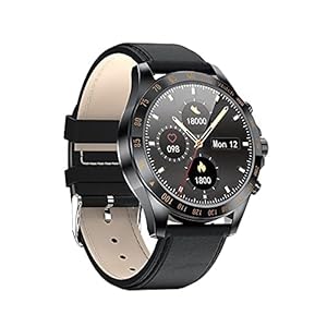 LLM Heren Smart Horloge Zakelijke Mode Stijl Volledige Screen Touch Hartslagmeter IP68 Waterdicht (F)