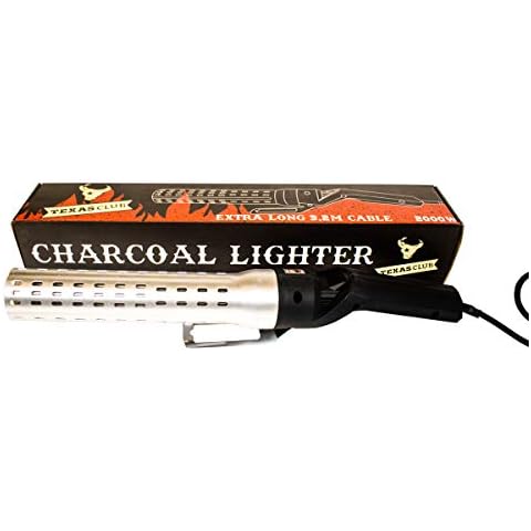 TEXAS CLUB BBQ Lighter Fire Starter for Grill, Fireplace or Campfire I Electric Fire I Charcoal Barbecues Cover