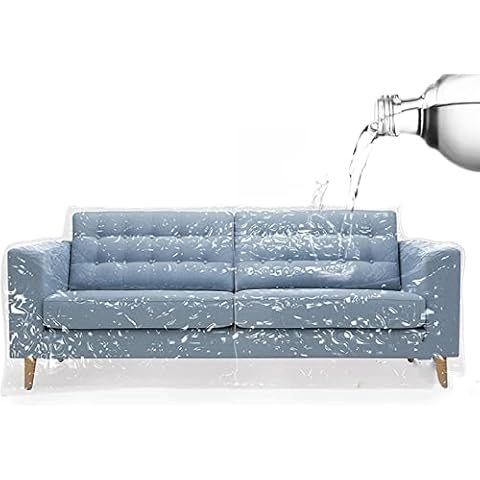 TUAKIMCE Plastic Sofa Cover Furniture Cover Couch Cover Heavy Duty Waterproof Sofa Protection Cover Sofa Plastic for Sofa Moving Sofa Protector Cover for Sofas, Bed,Couch,Ground, (1) Cover