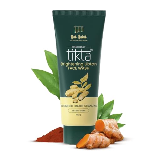 Nat Habit Ubtan Face Wash, Fresh Daily Tikta For Men & Women, Ski...