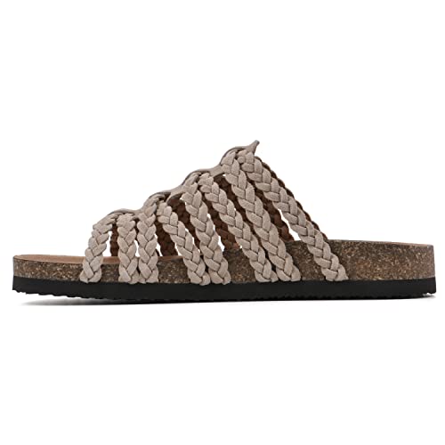 White Mountain Women's Hamza Sandal, Sandal Wood/Suede, 8 M #TOP3