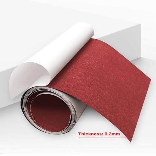 Image of Electrical Insulating Adhesive Paper 200mm(7.9in) Width 3m Length One Side Self Adhesive, Battery Pack Insulator Gasket for 18650 21700 26650 Battery Pack, Red. 0.2mm Thickness