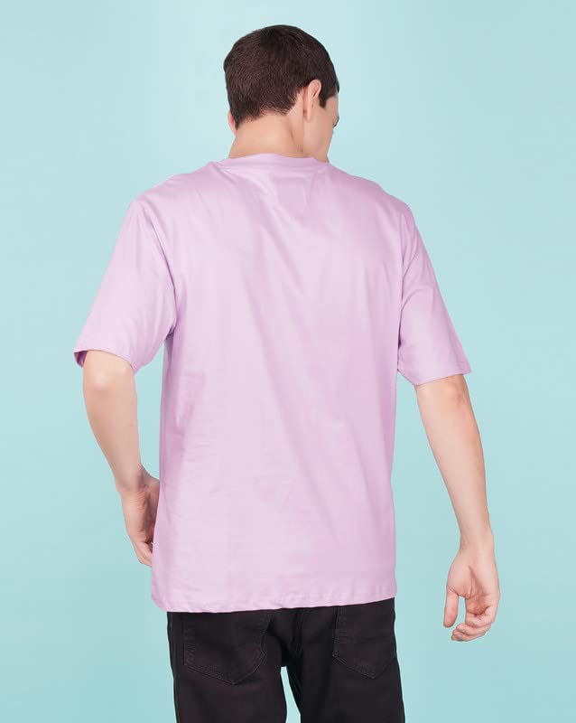 Image of Nusyl Men Solid Oversized t-Shirt - NUMCOTSH0001