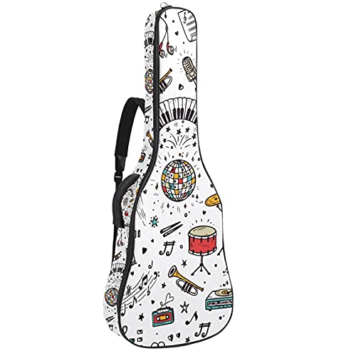 Housse guitare acoustique imperméable avec fermeture pour violon et basse