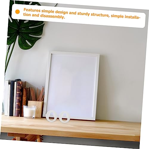 Image of Mipcase 200pcs Keyhole Hangers for Picture Frames Round Frame Brackets Easy to Install Wall Art Hanging Hardware for Living Room Bedroom Kitchen and Bathroom