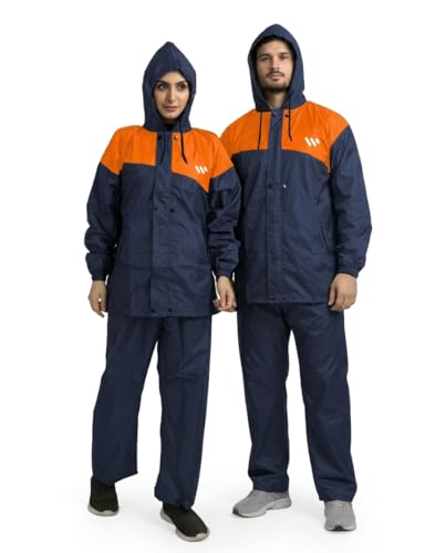 Image of Ranger Unisex 1 Set Rain Suit with Hooded Jacket & Trouser | TPU Coated Bike Riding Wear with Seam Sealed Protection