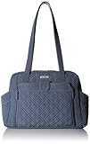 Vera Bradley Women's Microfiber Stroll Around Baby Diaper Bag, Charcoal