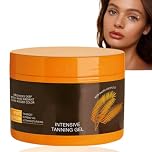 Luxury Natural Intensive Dark Tanning Gel and Cream - Outdoor Accelerator for Face, Beach Travel and Sunbed - Brown