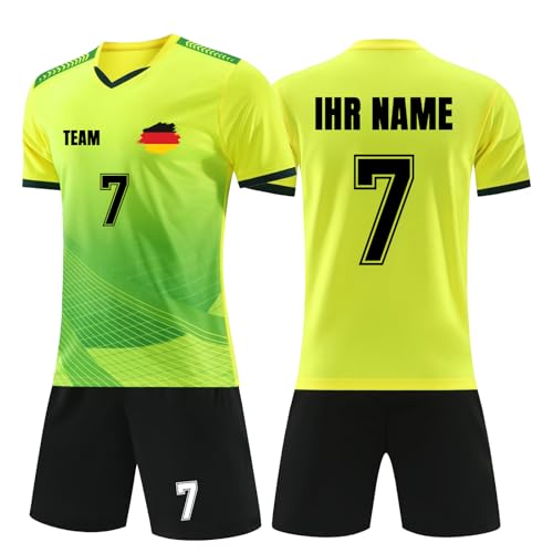 Generisch Fussball Trikot mit Namen Nummer Logo, Trikot Selber Gestalten Kinder Erwachsene