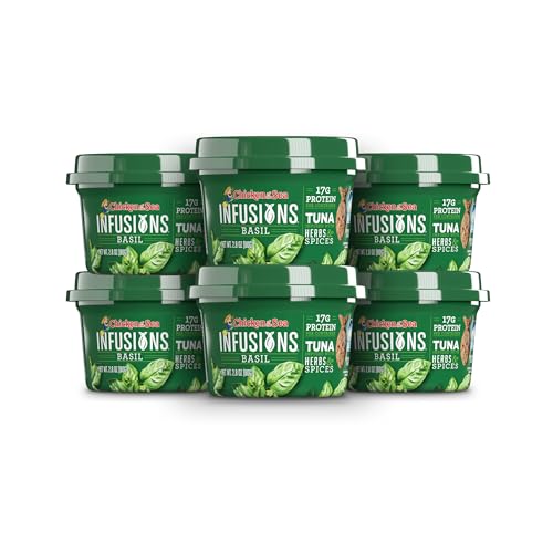 Chicken of the Sea Infusions Tuna, 2.8 Ounce Cups (Pack of 6), Wild Caught Tuna, Lemon & Thyme